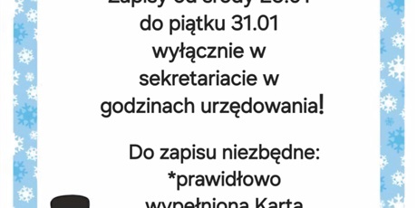 AKCJA ZIMA - FERIE W SZKOLE 2025